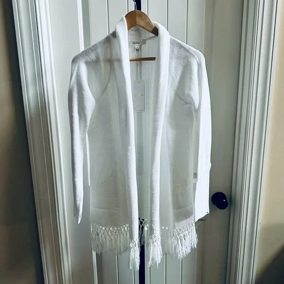Lilly Pulitzer Tatum Cardigan White size Medium-NWT - Picture 3 of 7